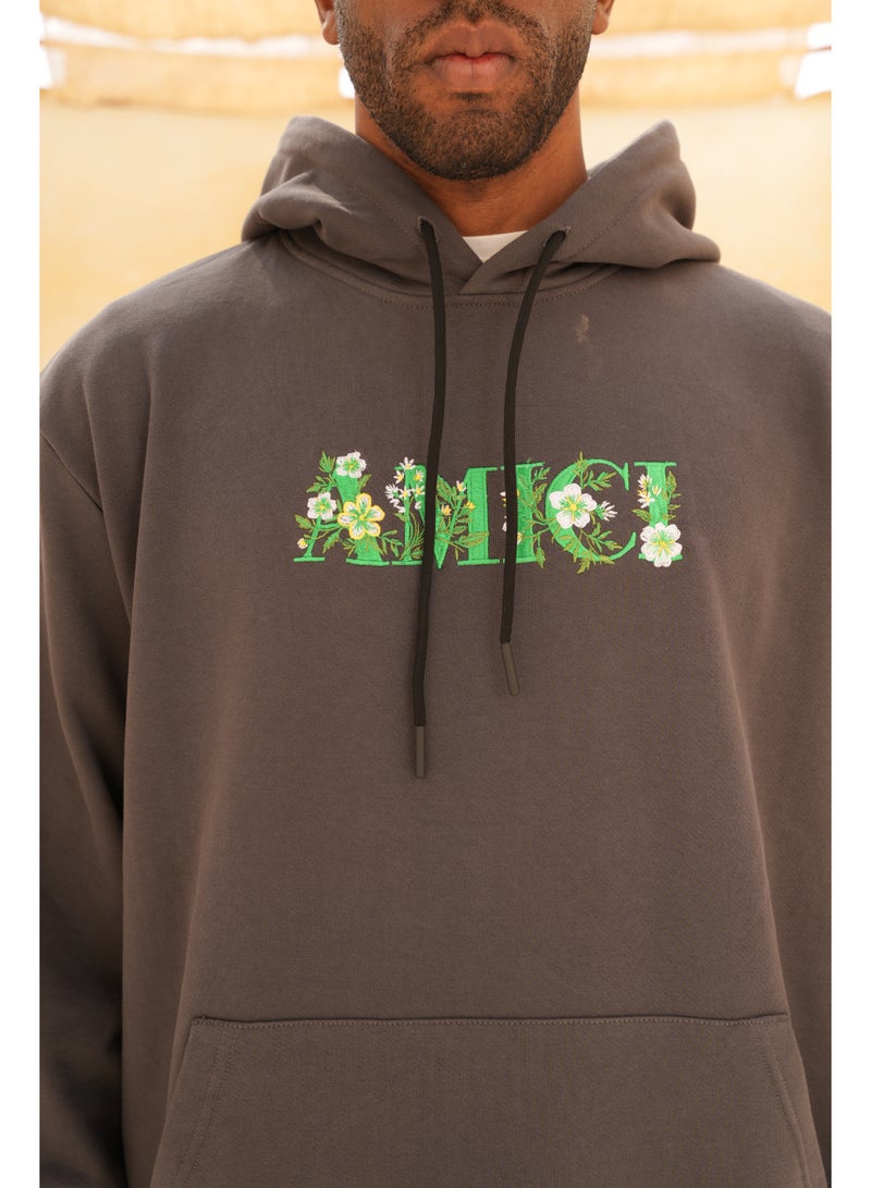 AMICI Oversize hoodie Charcoal - Image 3